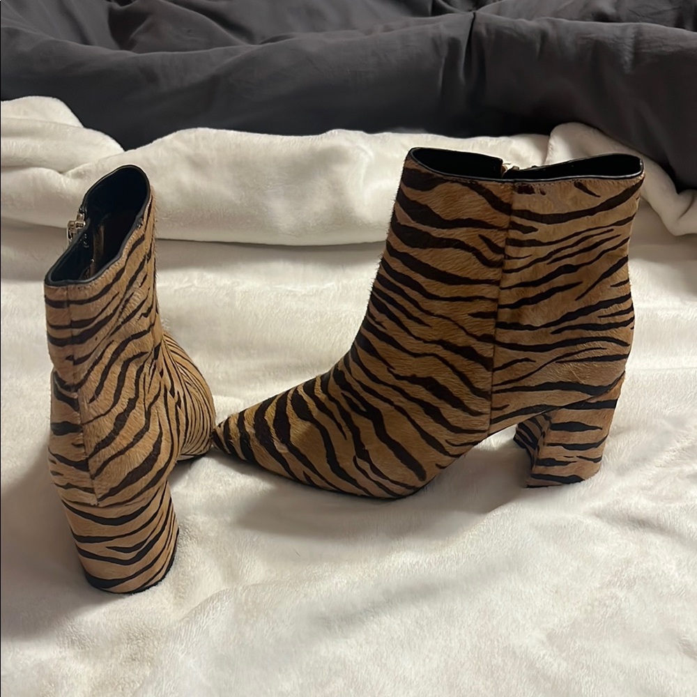 Zebra Print Ankle Boots - image 2